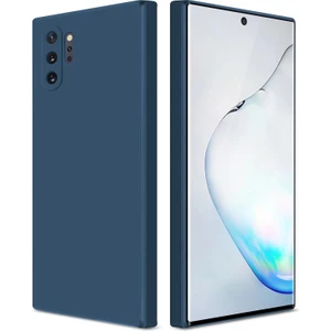 Samsung Galaxy Note 10+ /note 10 Plus Için Ince Yumuşak Likit Silikon Tampon Telefon Kılıfı - Mavi (Yurt Dışından)