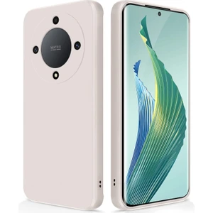 Honor X9A / Magic5 Lite Için Ince Yumuşak Likit Silikon Tampon Telefon Kılıfı - Beyaz (Yurt Dışından)