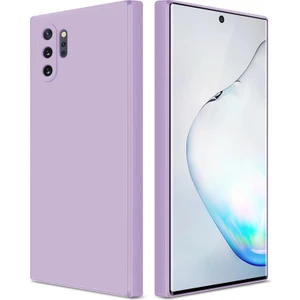 Samsung Galaxy Note 10+ /note 10 Plus Için Ince Yumuşak Likit Silikon Tampon Telefon Kılıfı - Mor (Yurt Dışından)