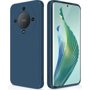 Honor X9A / Magic5 Lite Için Ince Yumuşak Likit Silikon Tampon Telefon Kılıfı - Mavi (Yurt Dışından)