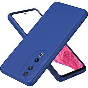 Honor 90 5g Için Ince Likit Silikon Yumuşak Telefon Kılıfı - Mavi (Yurt Dışından)
