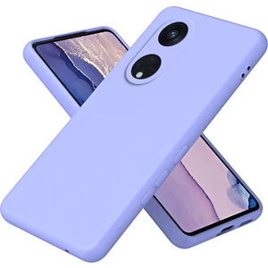 Oppo Reno8 T 5g Için Ince Likit Silikon Yumuşak Telefon Kılıfı - Mor (Yurt Dışından)