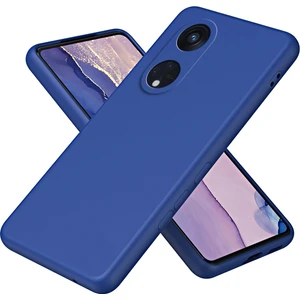 Oppo Reno8 T 5g Için Ince Likit Silikon Yumuşak Telefon Kılıfı - Mavi (Yurt Dışından)