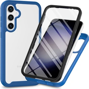 Samsung Galaxy S23 Fe Için Yerleşik Ekran 360 Tam Koruma Telefon Kılıfı - Lacivert (Yurt Dışından)
