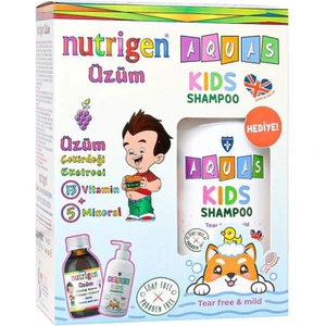 Üzüm Pediatrik Şurup 200 ml + Aquas Kids Şampuan 250 ml Hediyeli