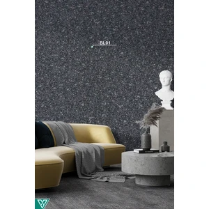 - Ipek Sıva - Organik Duvar Kaplama - Dekoratif Sıva - Siyah - 1.5 Kg - 5m² - Bl01