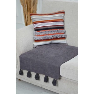 Aisha's Design Püsküllü Tekli Koltuk Örtüsü 75 x 90,KO-19T