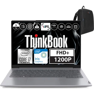 Thinkbook 14 Gen6 Intel Core I7 13700H 32GB Ddr5 512GB SSD Iris® Xe Graphics Freedos 14" Wuxga 300NIT Taşınabilir Bilgisayar 21KG004NTRF04 + Weblegelsin Çanta