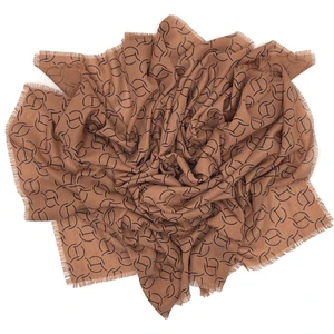 Naz İpek Karışık Desen Desen Pigment Baskı Yazma Yumuşak Dokulu Eşarp 100X100 Saçaklı Kışlık