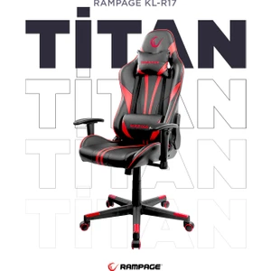 KL-R17 Titan Kırmızı/siyah Oyuncu Koltuğu