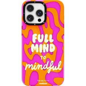 iPhone 15 Pro Kılıf Yazı Desenli Youngkit Mindfullness Serisi Kapak Mor