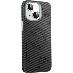 iPhone 15 Plus Kılıf Wiwu HHX-016 Karbon Fiber 600D Mars Kevlar Kapak Siyah