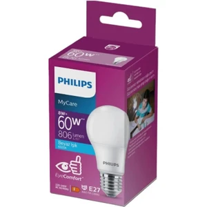 60W LED Ampul, 6500K Beyaz Işık, E27 Normal Duy