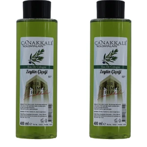 2 Adet - Zeytin Çiçeği Kolonyası - 400 ml - (Pet Şişe)