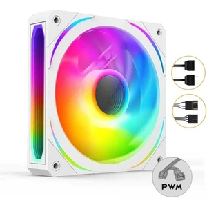 LS300 Premium Argb 120MM 1200RPM Beyaz Kasa Fanı