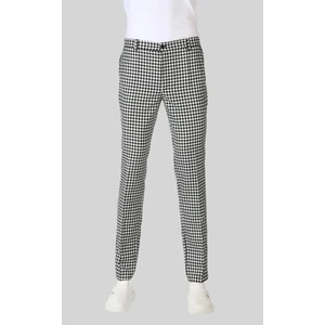 My Chef Aşçı Pantolonu Lastikli Siyah Beyaz Kareli Desenli Unisex Şef Pantolon