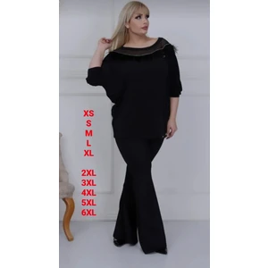 Ispanyol Paça Büyük Beden Dalgıç Kumaş Tayt Yüksek Bel Pantolon Geniş Beden Aralığı 2xl 3xl 4xl 5xl 6xl
