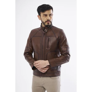 DER185  Deri Erkek Taba Mont
