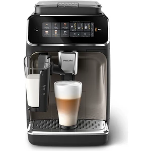 3300 Serisi LatteGo Tam Otomatik Espresso Makinesi, AquaClean Filtre, 6 İçecek, SilentBrew, Siyah Krom, EP3347/90