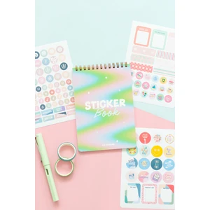 Matt Notebook Sticker Book 828 Adet Renkli Etiket Defteri