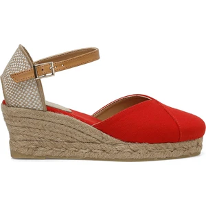 Nine West UMENA 4FX Kırmızı Kadın Dolgu Topuk Sandalet
