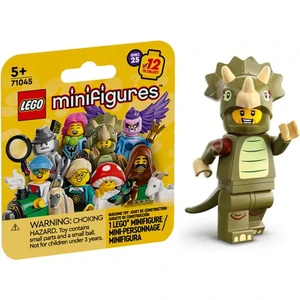 Minifigür 71045 Seri 25 - 8 - Triceratops Costume Fan