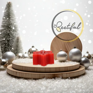 Dekoratif Kırmızı Kartanesi Mum (Kokulu)