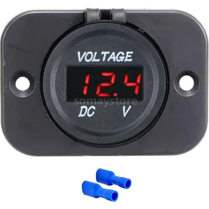 Dijital Voltmetre Soketi Plastik Çerçeveli 12-24v