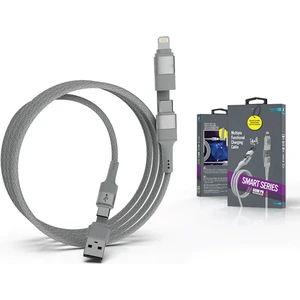 Zuidid4 In 1 Çoklu Şarj & Data Kablo USB To Type-C / Type-C To Type-C / Type-C To Lightning / USB To Lightning
