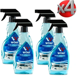 Buz Çözücü Sprey 500 ml x 4 Adet Oto Cam Buz Çözücü & Buzlanma Önleyici