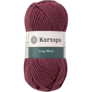 Cozy Wool K1707 Mürdüm %25 Yün Karışımlı Kalın Örgü Ipi Atkı & Bere Ipi