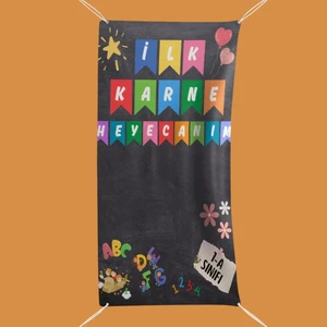 Ilk Karne Heyecanım Fotoğraf Çekim Arka Fon Branda Afiş Model No: 02