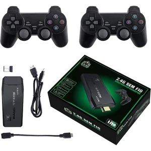 Ps1 Home Tv Kablosuz Çift Kol Retro 10.000 Oyunlu Tv Stick Mini Oyun Konsolu (Yurt Dışından)