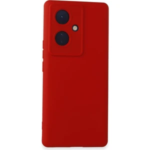 Kzy Vivo V29 Lite Kapak Içi Kadife Kamera Korumalı Lansman Silikon Kılıf - Kırmızı