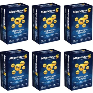 Magnesave5 Magnezyum Complex 60 Kapsül x 6 Adet