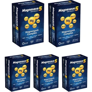 Magnesave5 Magnezyum Complex 60 Kapsül x 5 Adet