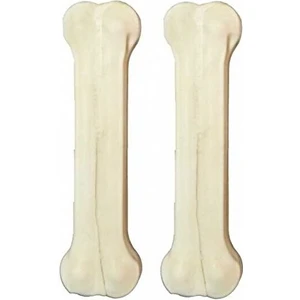 Sevimli Pet Store Köpekler Için Beyaz Pres Sığır Derisi Kemik 27 cm 2 Li Eko Paket