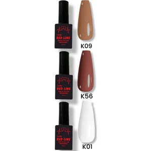 Lady Red Line Kalıcı Oje 3 Lü Set K09 K56 K01