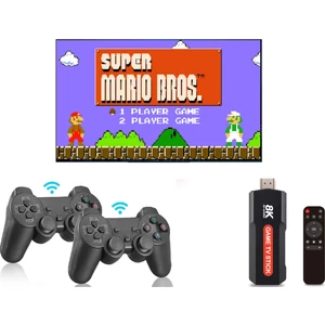 Tekno Mağazam Nostalji Retro Atari Kablosuz Oyun Konsolu Hd 3000+ Oyun