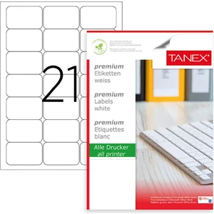 Tw-2021 63;5X38;1 Mmlaser Etiket 100 Ad.