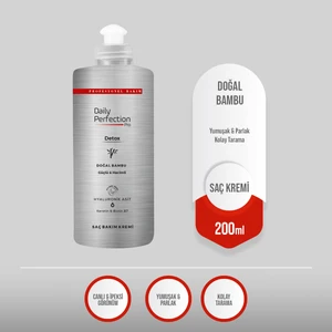 Dp Daily Perfection Detox Sıvı Saç Kremi Doğal Bambu ile Yumuşak ve Parlak Saçlar 200 ml