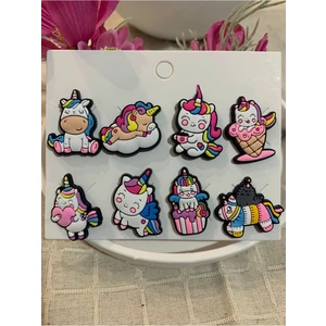 Unicorn Terlik Süsü Tüm Terlikler Uyumlu Crocs Süsü 2 Adet