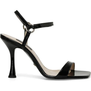 Nine West Falbına 4fx Siyah Kadın Topuklu Sandalet