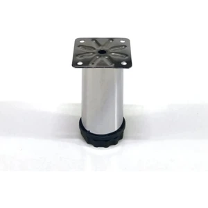 (4 Adet) 8 cm Baza Dolap Ayağı Krom Mobilya Ayağı Metal Ayak
