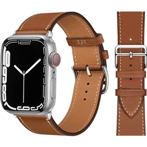 deri Kayış Apple Watch Uyumlu 1/2/3/4/5/6/7/8/9 38-40-41 mm Hms Kordon Hms 2024