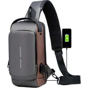 Ruichihu Erkek USB Portlu Omuz Çantası (Yurt Dışından)