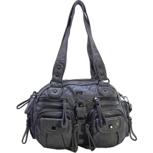 Y.s.deri Kadın Omuz Çantası Vegan Deri Çok Cepli Çapraz Askılı Bayan Çantası 30 cm