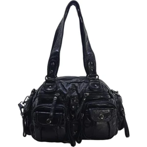 Y.s.deri Kadın Omuz Çantası Vegan Deri Çok Cepli Çapraz Askılı Bayan Çantası 30 cm