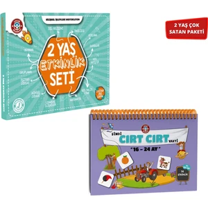 İlkadım 2 Yaş Etkinlik Seti - 16-24 Ay Şimdi Cırt Cırt Vakti Etkinlik Kitabı 2'li Set