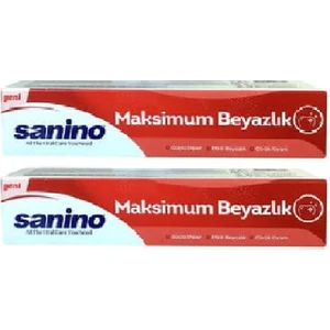 Diş Macunu Sanino Maksimum Beyazlık X 2 Adet Yeni Ürün